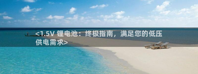 尊龙凯时是哪个国家的：<1.5V 锂电池：终极指南，满足您的低压
供电需求>
