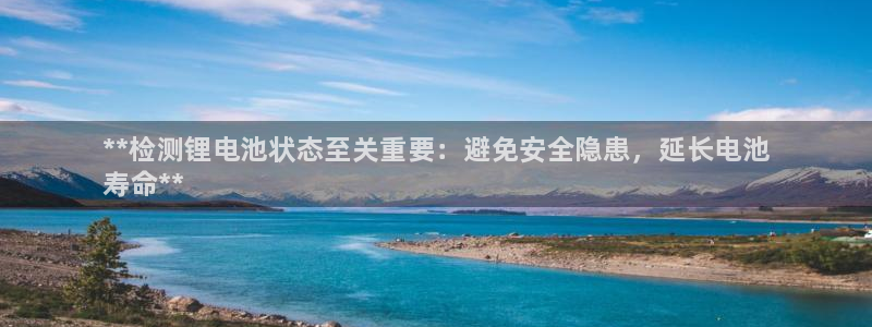 尊龙凯时vip：**检测锂电池状态至关重要：避免安全隐患，延长电池
寿命**